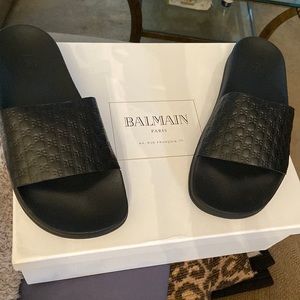 Balmain Black Embossed Monogram